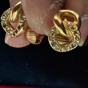 Authentic Vintage Dior Gold Knot Earrings